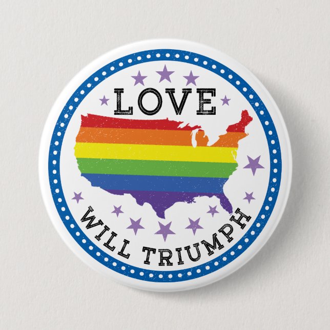 Liebe triumphiert button (Vorderseite)