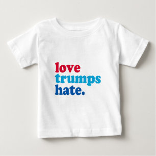 Liebe triumphiert Hass Baby T-shirt