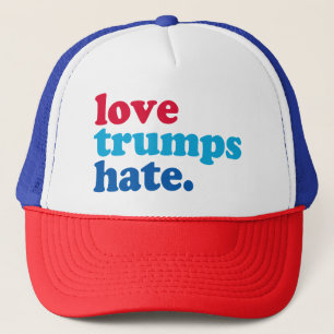 Liebe triumphiert Hass Truckerkappe
