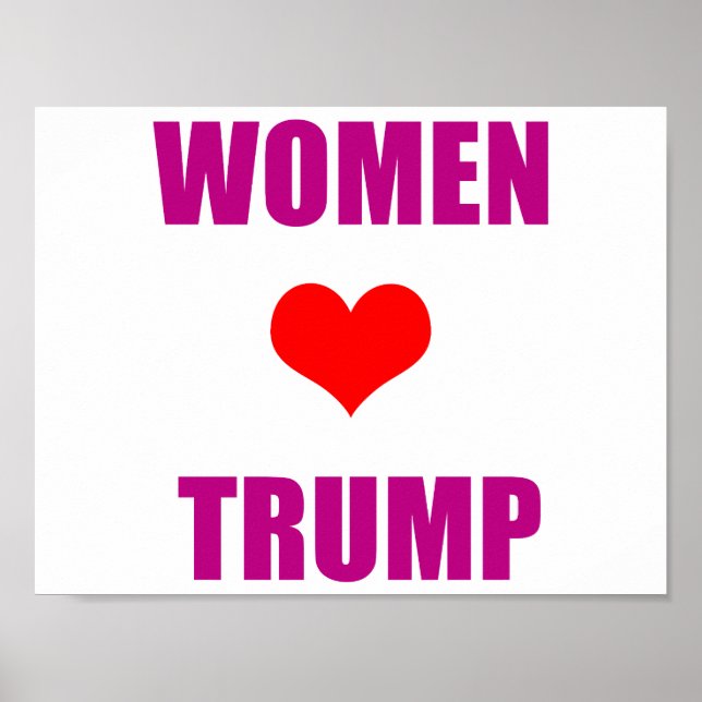 Liebe Trump Frauen für Trump Poster (Vorne)