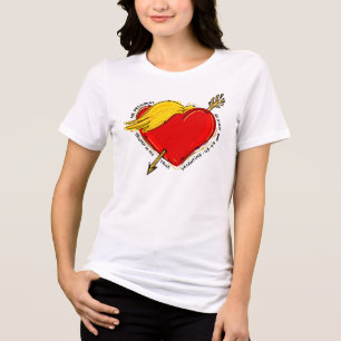 Liebe Trump Valentinstag 45 47 Präsident Rot Tri-Blend Shirt
