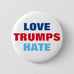 Liebe-Trumpf-Hass Button