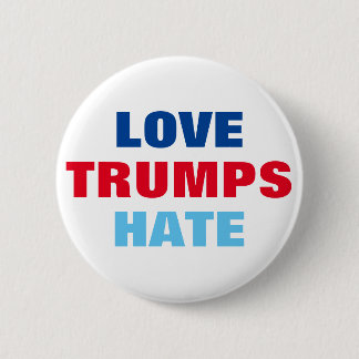 Liebe-Trumpf-Hass Button