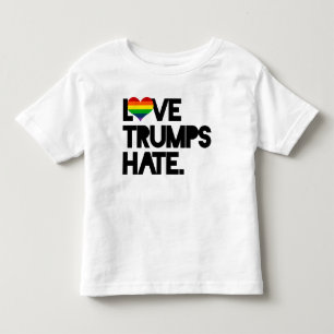 Liebe-Trumpf-Hass Kleinkind T-shirt