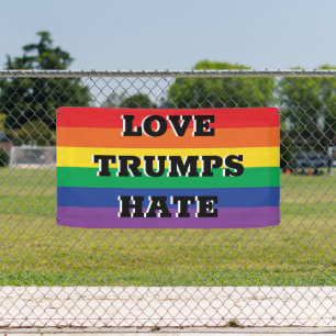 Liebe Trumps Hate Banner