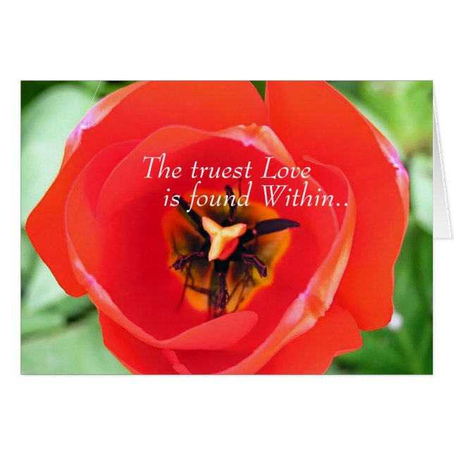 Liebe Tulip Card (Vorderseite (Horizontal))