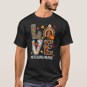 Liebe Türkei Med Surg Erntedank Leopard Pu T-Shirt