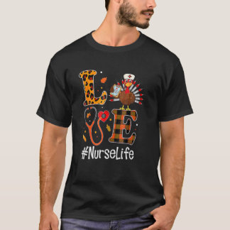 Liebe Türkei Stethoscope Nurse Life Erntedank Fa T-Shirt