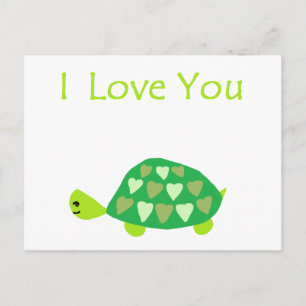 Liebe Turtle Postkarte