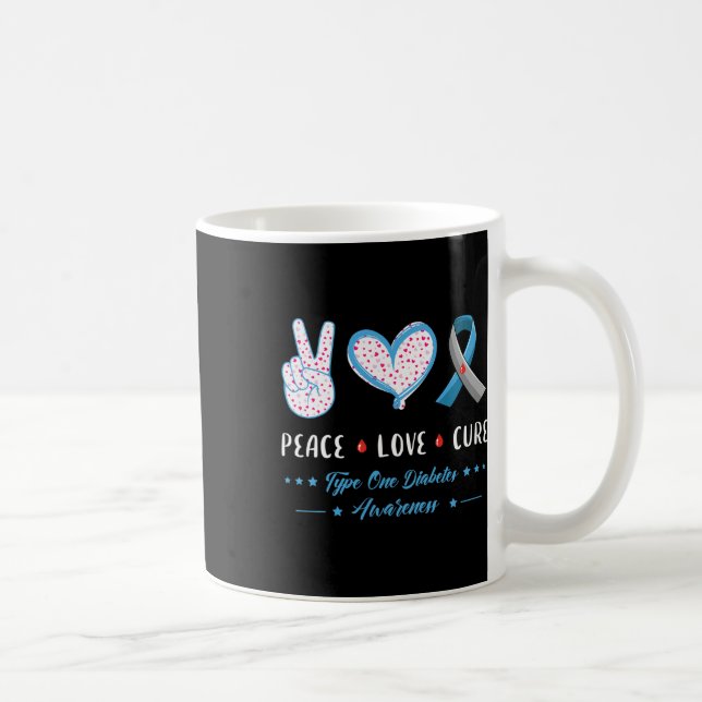Liebe Typ 1 Diabetes Männer Frauen Kaffeetasse (Rechts)
