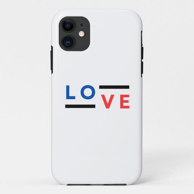 Liebe Typografie Case-Mate iPhone Hülle (Rückseite)