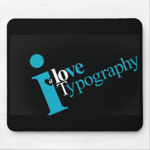 Liebe-Typografie-einlos Mousepad
