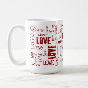 LIEBE! Typografie Kaffeetasse