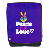 Liebe Typografie Rainbow Hand Peace Sign