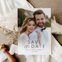 Liebe Typografie Save the Date Hochzeitspostkarte