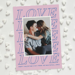 Liebe Typografie Valentine's Day Card - Lavendel Feiertagskarte