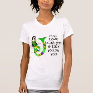 Liebe-u. Glück-Iren-Meerjungfrau T-Shirt