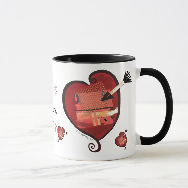 Liebe u. mehr Liebe 11oz. Tasse (Rechts)