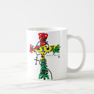 LIEBE U. PEACE-CROSS TASSE