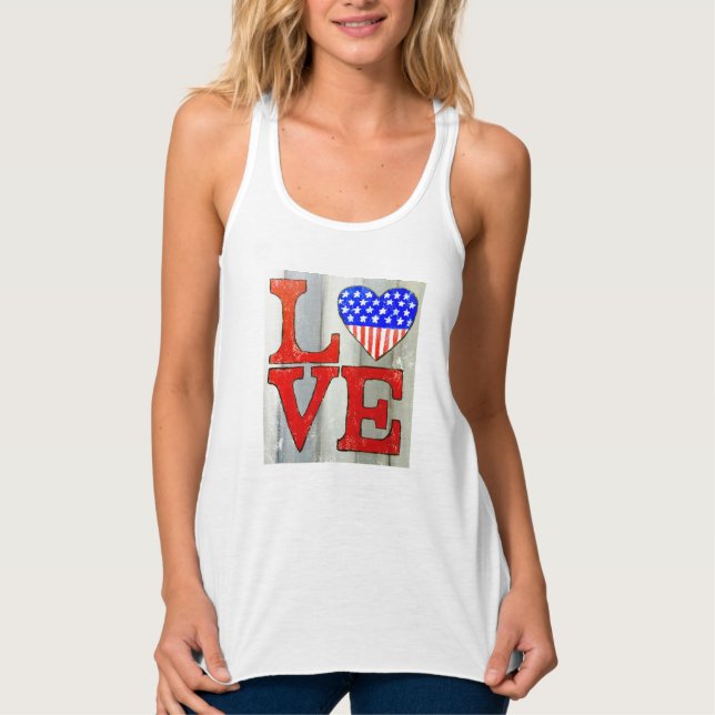 Liebe U.S.A. Tank Top (Vorderseite)