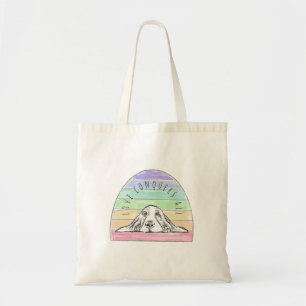 Liebe überwindet alles Hund Regenbogen Basset Houn Tragetasche