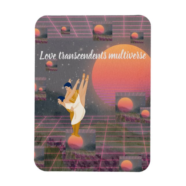 Liebe überwindet Multiverse Magnet (Vertikal)
