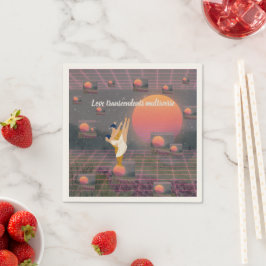 Liebe überwindet Multiverse Serviette