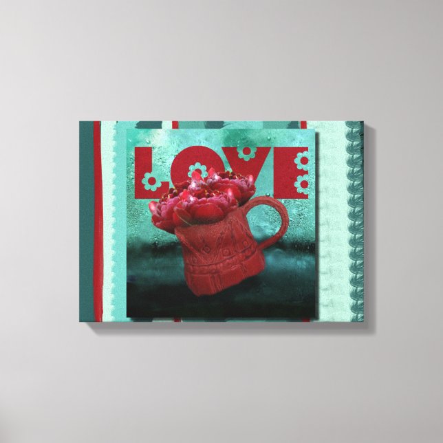 Liebe - überzogene Canvas Leinwanddruck (Vorderseite)