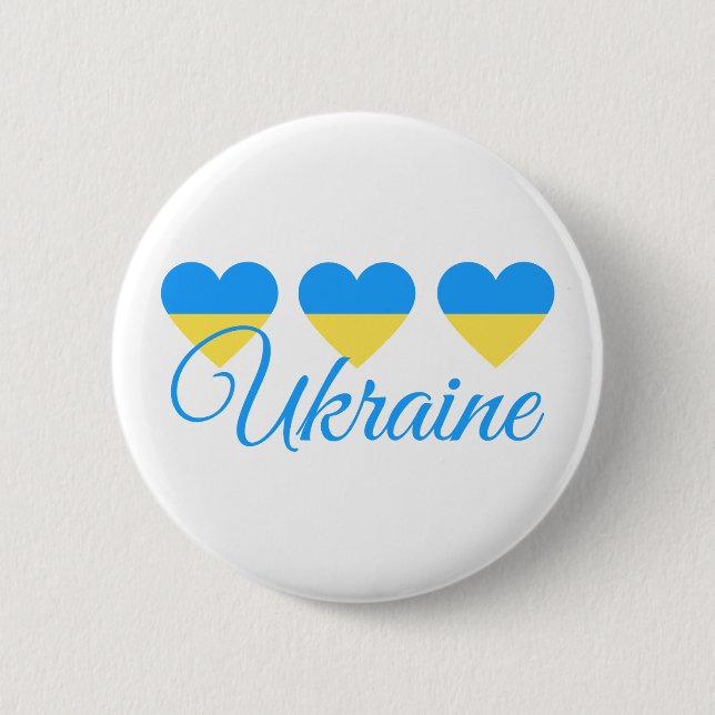 Liebe Ukraine Button (Vorderseite)