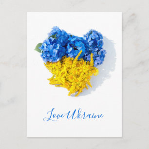 Liebe Ukraine Florale Kunst Postkarte