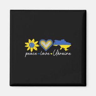 Liebe Ukraine Frieden Sonnenblume Herz Einheit Bew Magnet