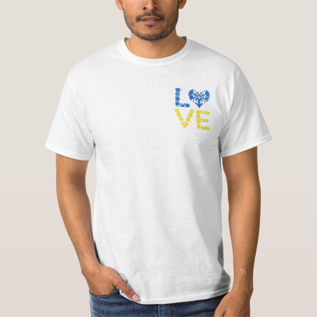Liebe Ukraine Shirt Herz Ukrainer (Vorderseite)