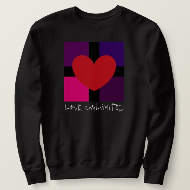 Liebe Unbegrenztes Sweatshirt (Design vorne)