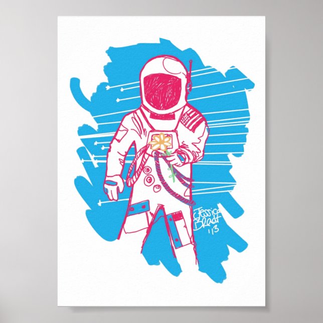 Liebe und Astronauten Originale Poster (Vorne)