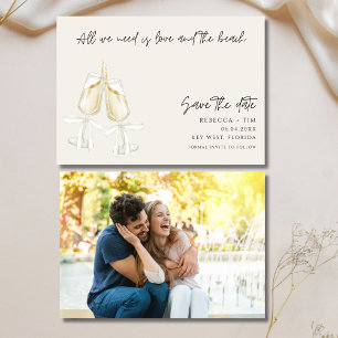 Liebe und Beach Wedding Save the Date
