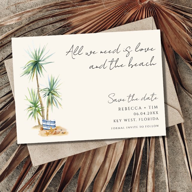 Liebe und Beach Wedding Save the Date (Von Creator hochgeladen)