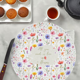 Liebe und Blume Farbenfrohe Wildblume des Landes Schneidebrett