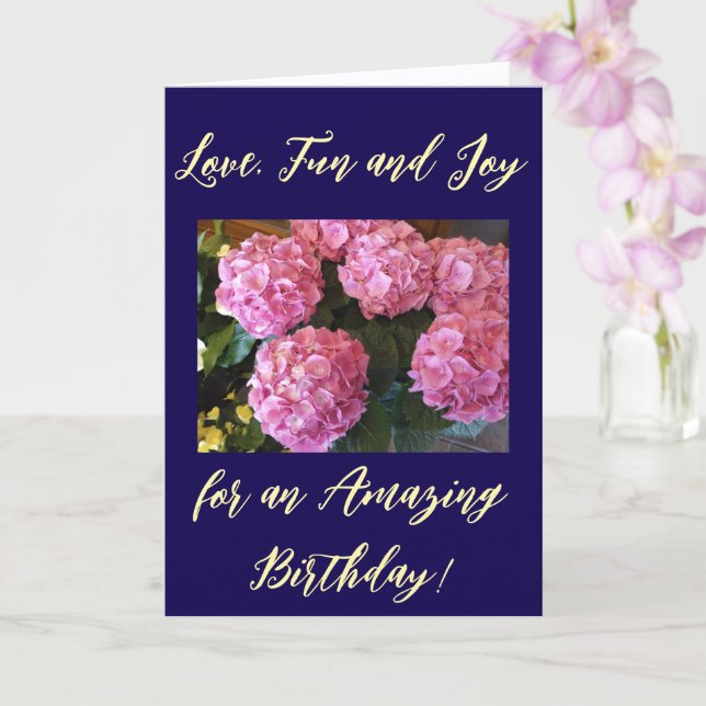 Liebe und Blumen, Geburtstagskarte Karte (Orchidee)