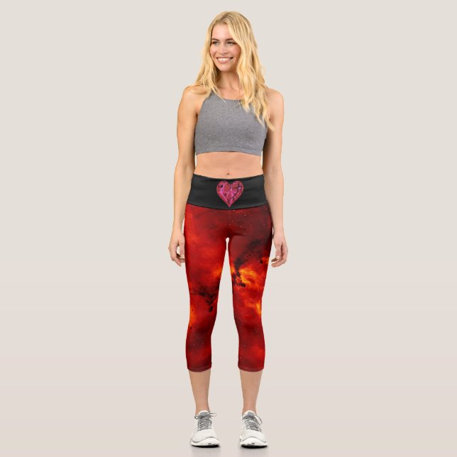 Liebe und Brand Capri Leggings (Vorderseite)