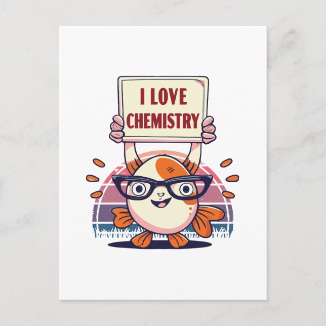 Liebe und Chemie Postkarte (Vorderseite)