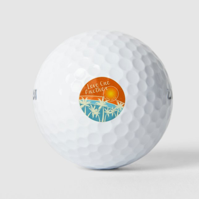 Liebe und Christliches Design Golfball (Vorderseite)