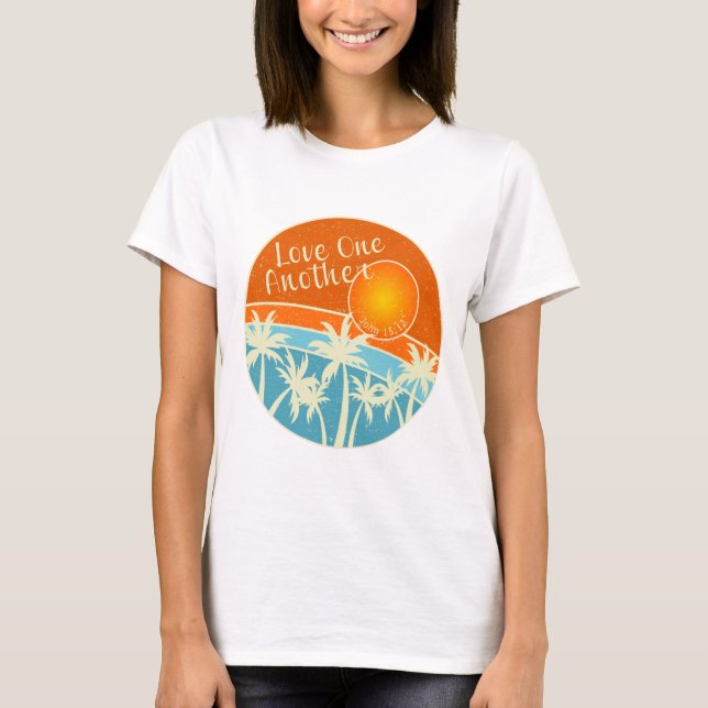 Liebe und Christliches Design T-Shirt (Vorderseite)