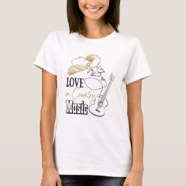 Liebe und Country Music T-Shirt