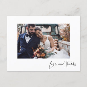 Liebe und Dank an das moderne Foto Vielen Dank, Po Postkarte