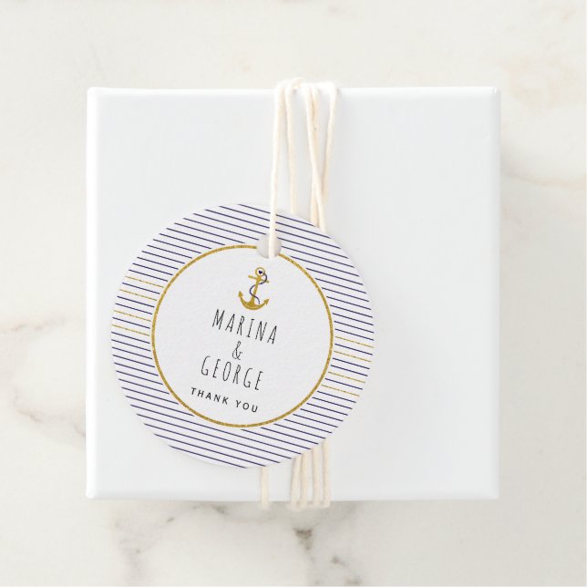 Liebe und dank Aquarellbrunnen Muscheln Strand Hoc Geschenkanhänger (Beispiel)