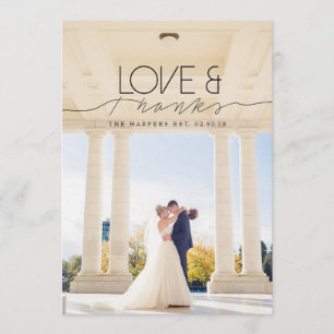 Liebe und Dank   Chic and Formal Danke Foto