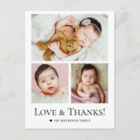 Liebe und Dank Custom Foto Collage Baby Dusche