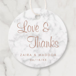 Liebe und Dank der modernen Rose aus Marmor Gold H Geschenkanhänger