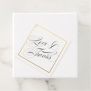 Liebe und Dank für elegante Script-Imitate Gold Bo Geschenkanhänger