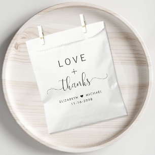 Liebe und Dank Hochzeit Geschenktütchen